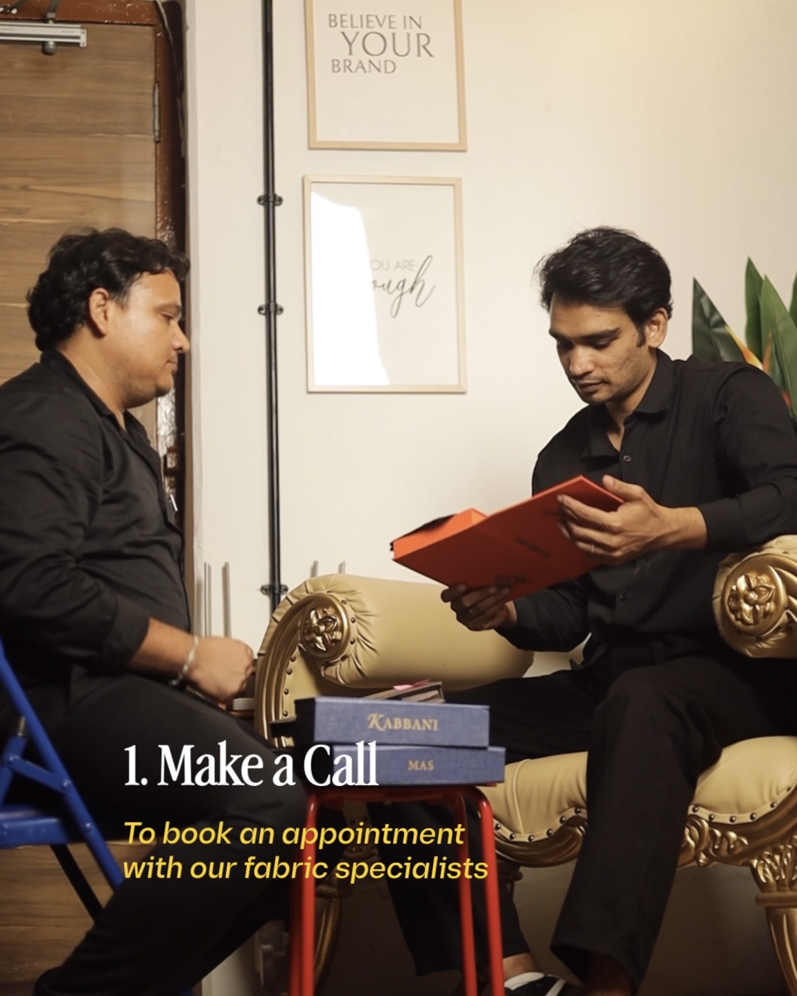 Booking an appointment on a smartphone